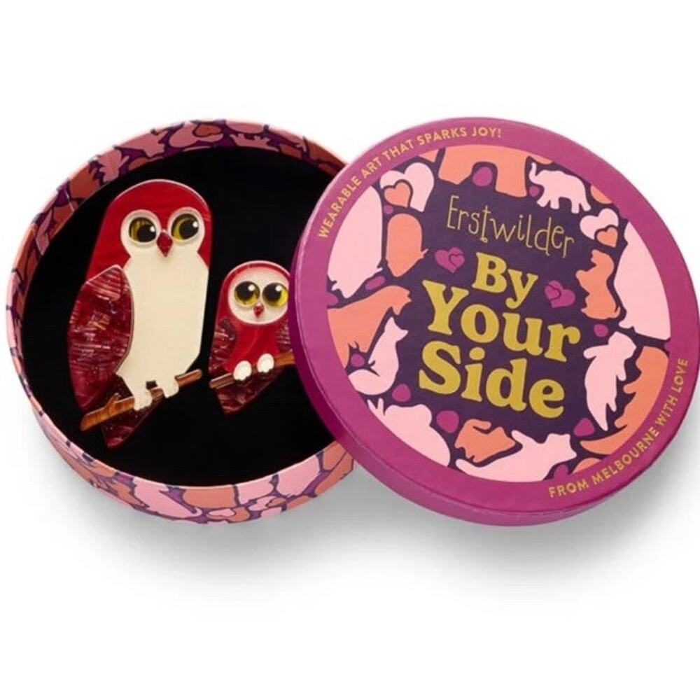 Erstwilder Eyes On You Owl Brooches BNIB By Your Side Collection - Picture 3 of 8
